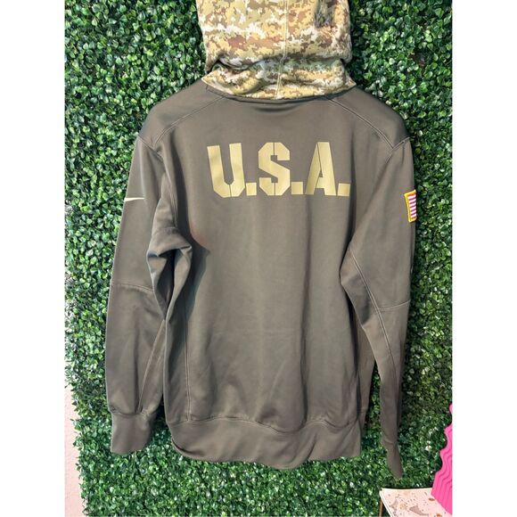 Nike X Raiders NFL Salute To Service Green Hoodie Sz Medium - Picture 4 of 5